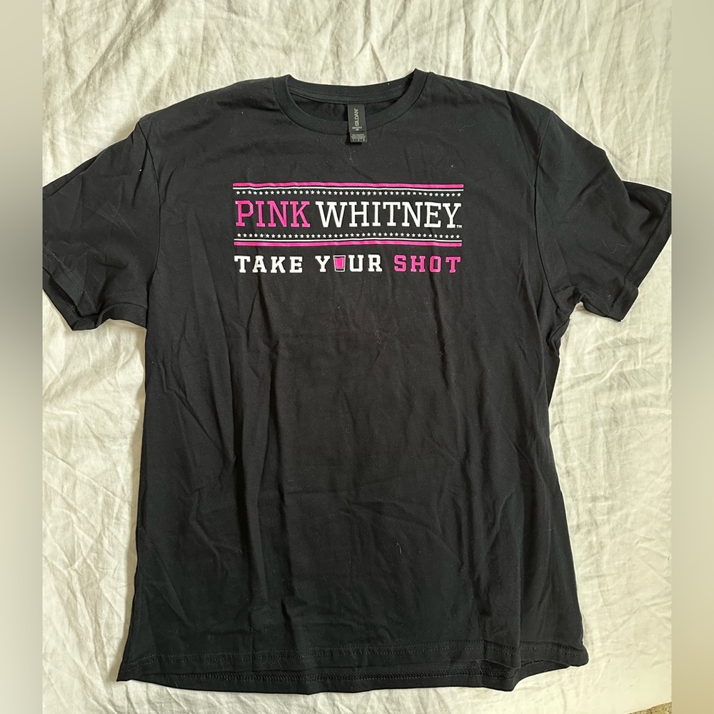 Barstool Sports Black T-Shirt with Pink Accents